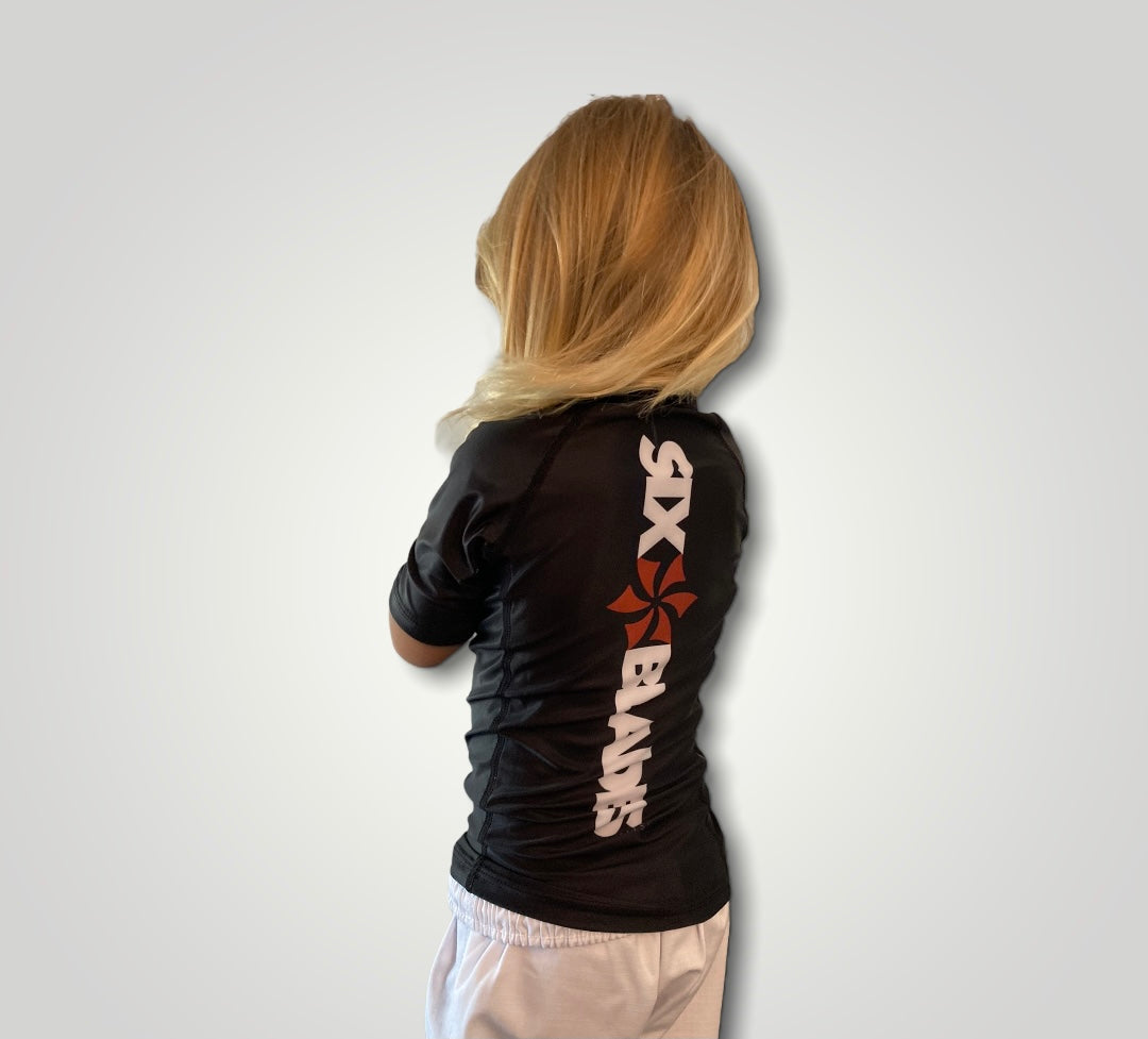 Six Blades Youth Rash Guard - Short Sleeve